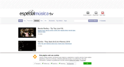 Desktop Screenshot of especialmusica.tv