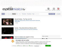 Tablet Screenshot of especialmusica.tv